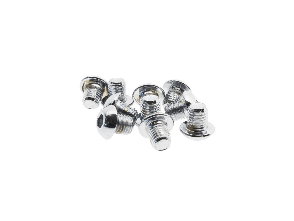 Colony Machine CM-BHC-811 5/16-24 x 3/8" UNF Button Head Allen Bolts Chrome (10 Pack)