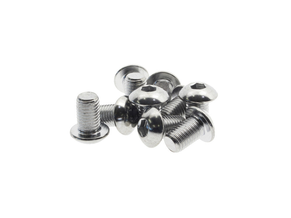 Colony Machine CM-BHC-812 5/16-24 x 1/2" UNF Button Head Allen Bolts Chrome (10 Pack)