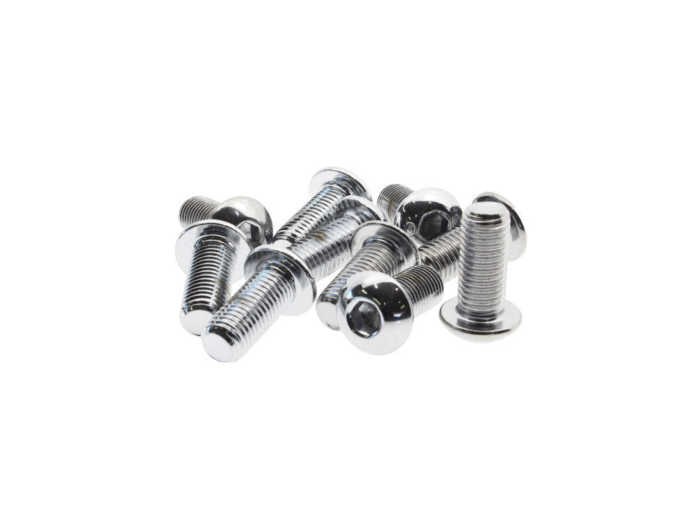 Colony Machine CM-BHC-813 5/16-24 x 3/4" UNF Button Head Allen Bolts Chrome (10 Pack)