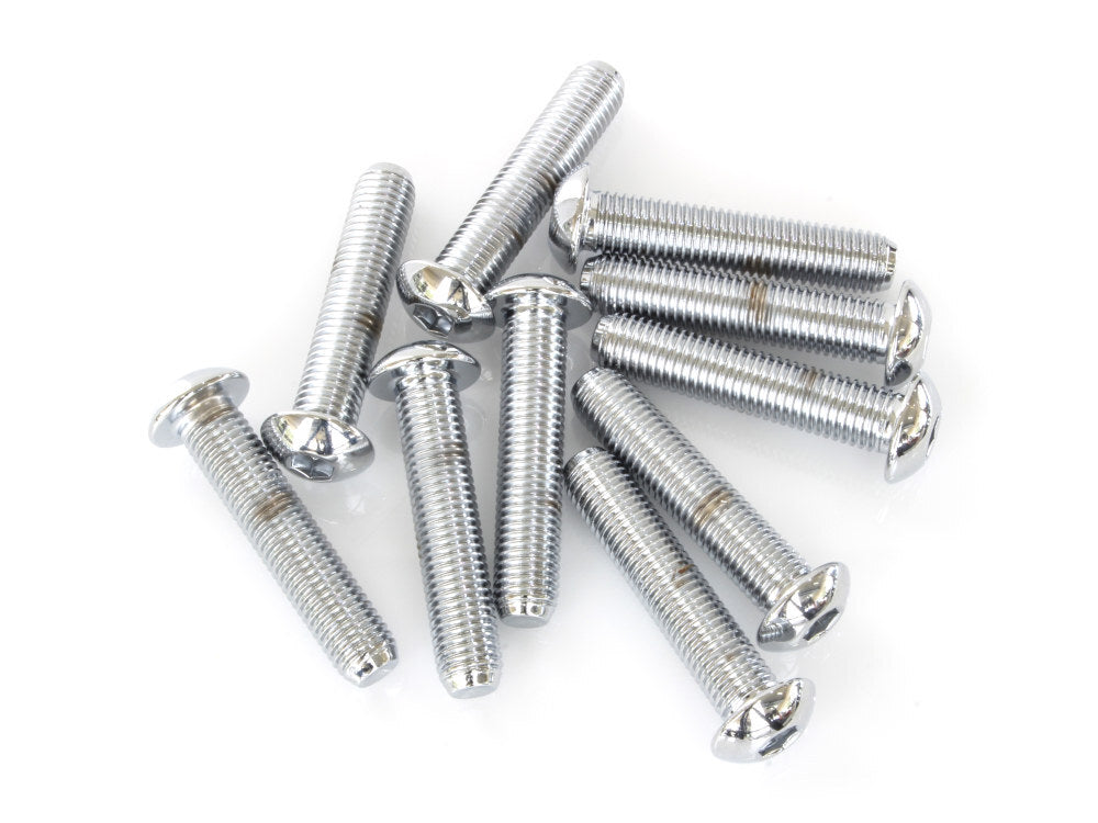 Colony Machine CM-BHC-816 5/16-24 x 1-1/2" UNF Button Head Allen Bolts Chrome (10 Pack)