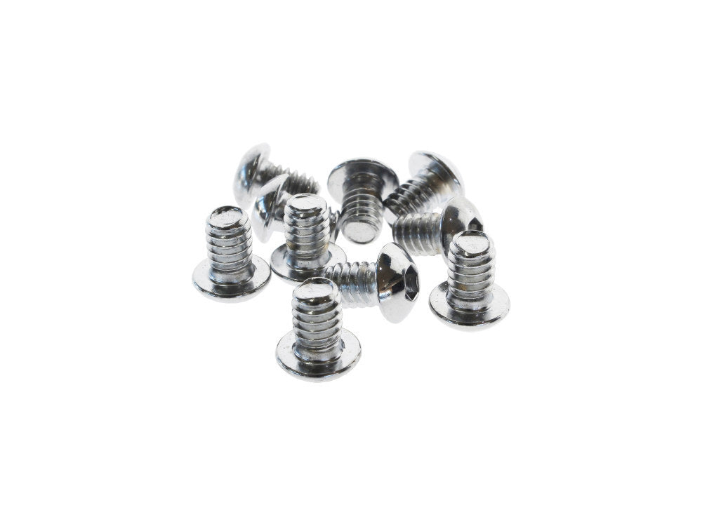 Colony Machine CM-BHC-827 1/4-20 x 3/8" UNC Button Head Allen Bolts Chrome (10 Pack)