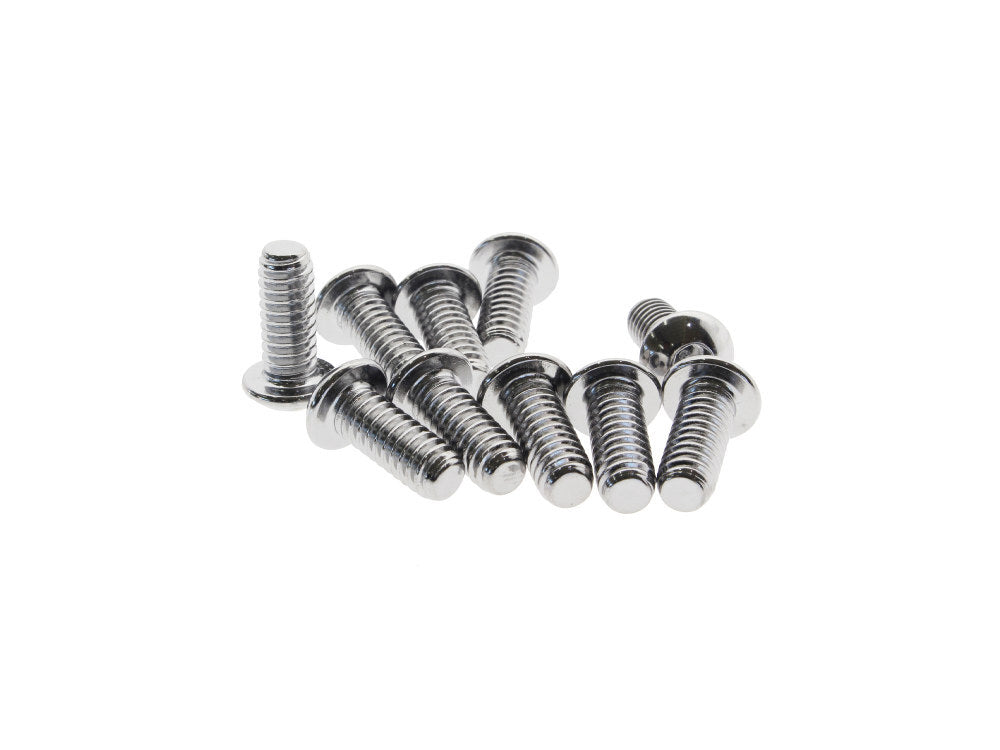 Colony Machine CM-BHC-829 1/4-20 x 5/8" UNC Button Head Allen Bolts Chrome (10 Pack)