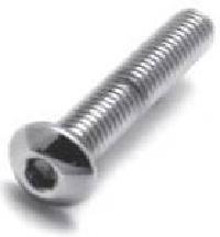 Colony Machine CM-BHC-835 1/4-20 x 1-1/2" UNC Polished Button Head Allen Bolts Chrome [INTERNAL]