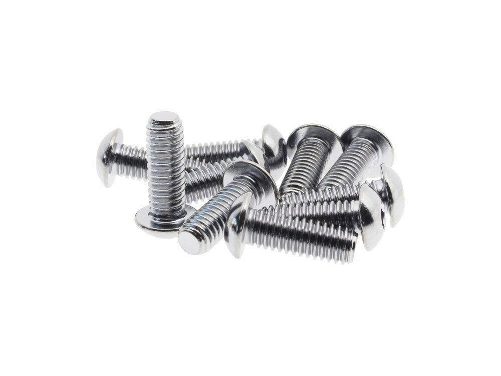 Colony Machine CM-BHC-842 5/16-18 x 7/8" UNC Button Head Allen Bolts Chrome (10 Pack)