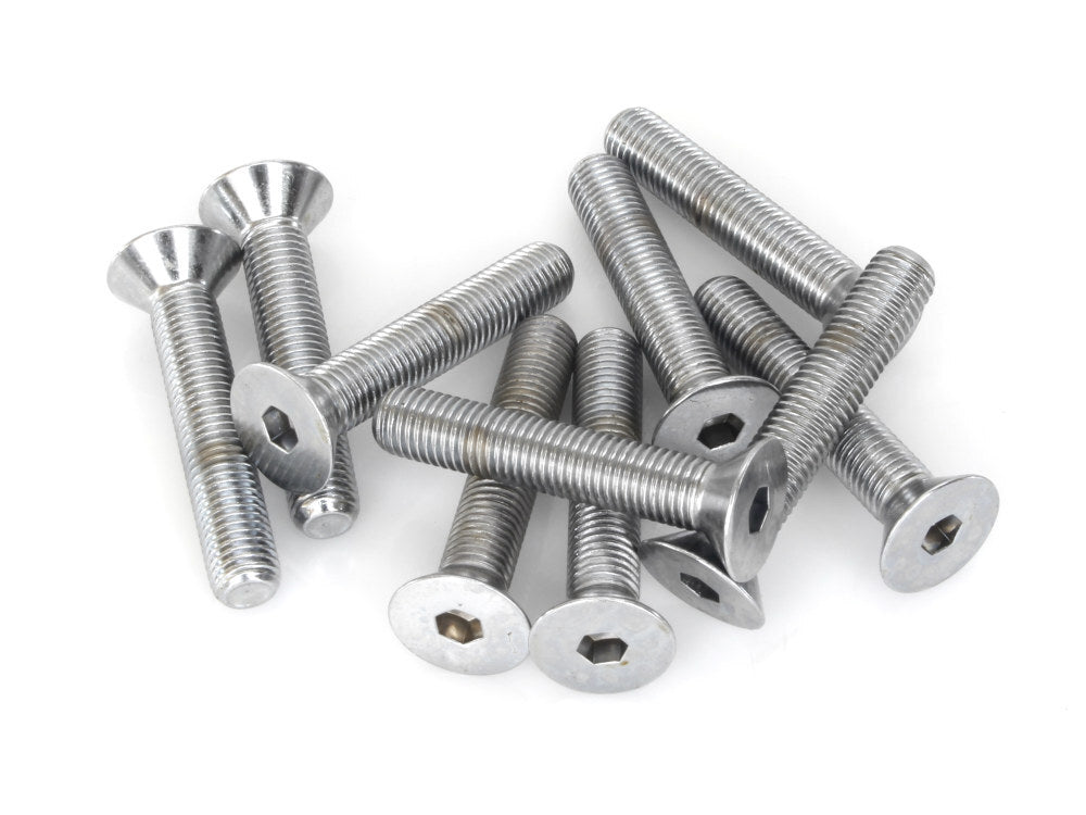 Colony Machine CM-FHS-119 5/16-24 x 1-3/4" UNF Flat Head Allen Bolts Chrome (10 Pack)