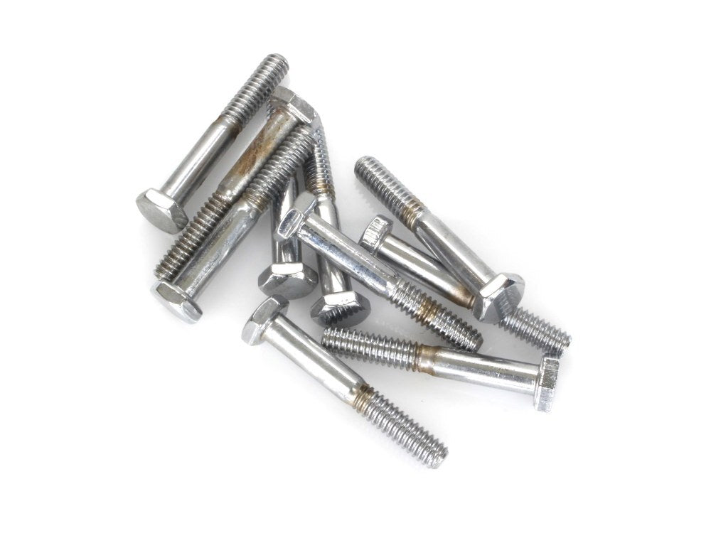 Colony Machine CM-HHC-606 1/4-20 x 1-3/4" UNC Hex Head Bolts Chrome (10 Pack)