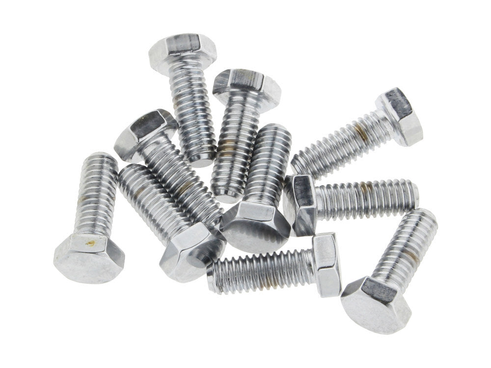 Colony Machine CM-HHC-611 5/16-18 x 7/8" UNC Hex Head Bolts Chrome (10 Pack)