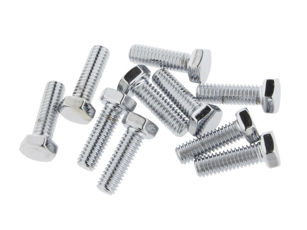 Colony Machine CM-HHC-612 5/16-18 x 1" UNC Hex Head Bolts Chrome (10 Pack)