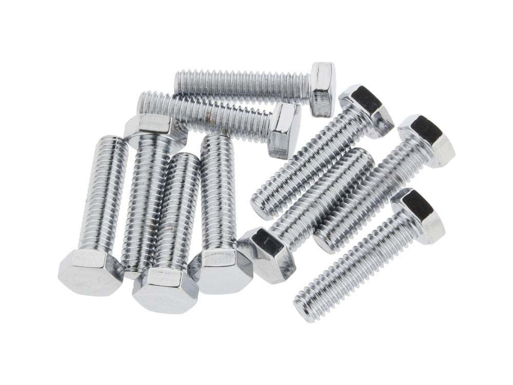 Colony Machine CM-HHC-613 5/16-18 x 1-1/4" UNC Hex Head Bolts Chrome (10 Pack)