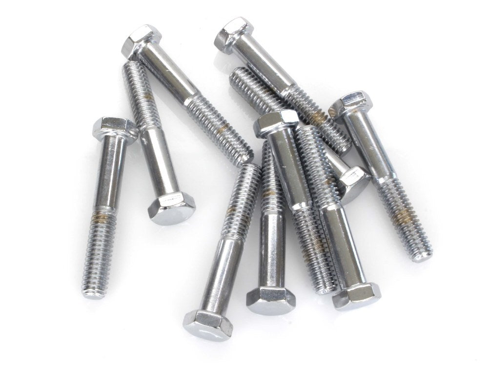 Colony Machine CM-HHC-616 5/16-18 x 2" UNC Hex Head Bolts Chrome (10 Pack)