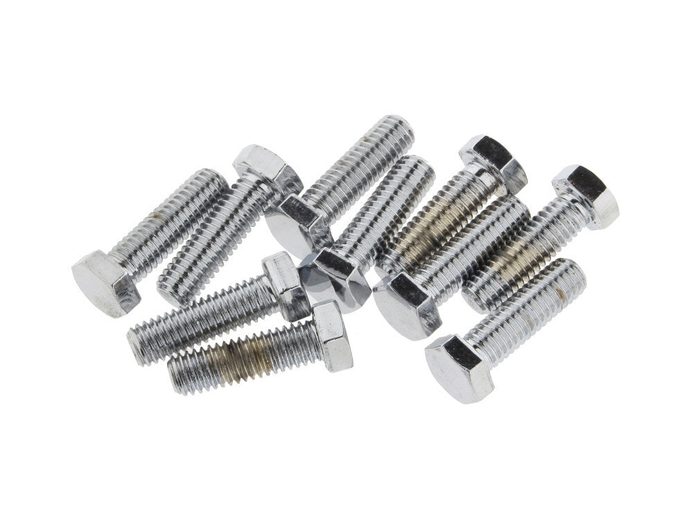 Colony Machine CM-HHC-620 3/8-16 x 1-1/4" UNC Hex Head Bolts Chrome (10 Pack)