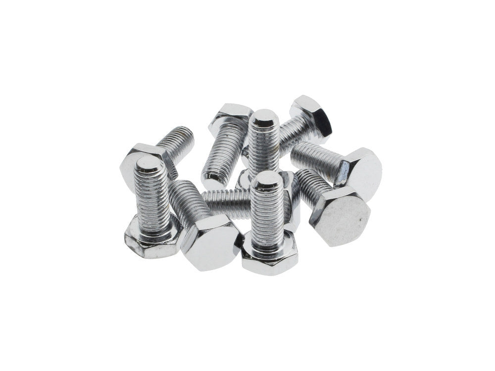 Colony Machine CM-HHC-650 1/4-28 x 5/8" UNF Hex Head Bolts Chrome (10 Pack)