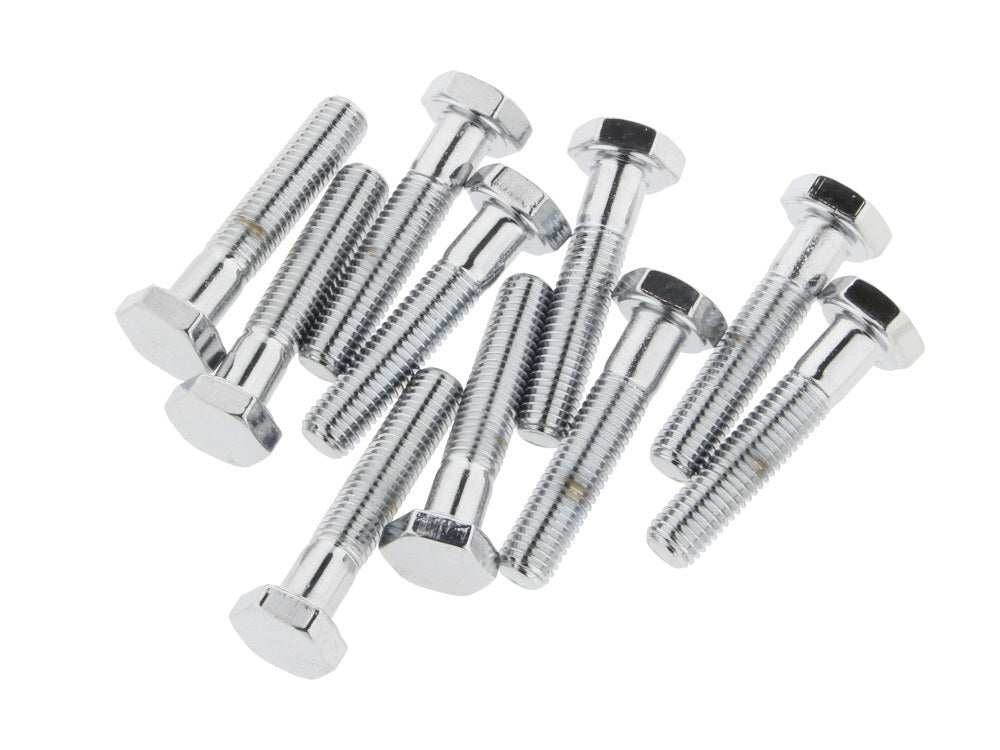 Colony Machine CM-HHC-654 1/4-28 x 1-1/4" UNF Hex Head Bolts Chrome (10 Pack)