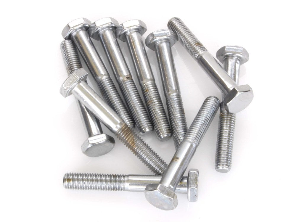 Colony Machine CM-HHC-656 1/4-28 x 1-3/4" UNF Hex Head Bolts Chrome (10 Pack)