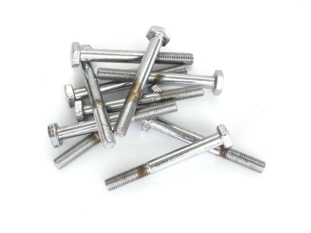 Colony Machine CM-HHC-658 1/4-28 x 2-1/4" UNF Hex Head Bolts Chrome (10 Pack)