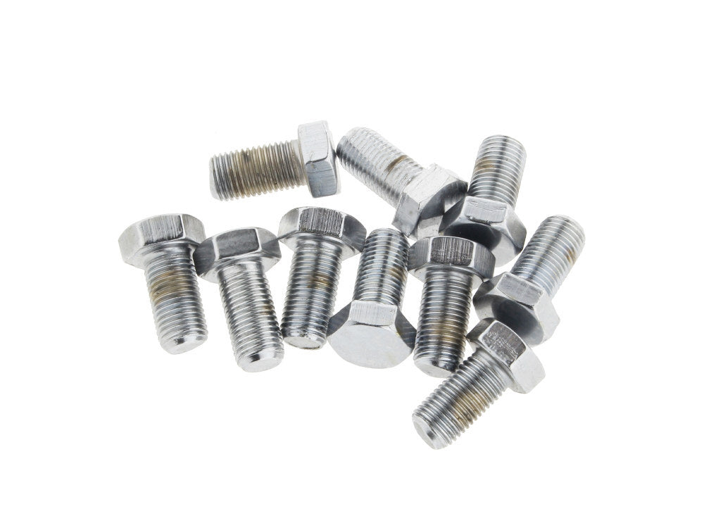 Colony Machine CM-HHC-668 3/8-24 x 3/4" UNF Hex Head Bolts Chrome (10 Pack)