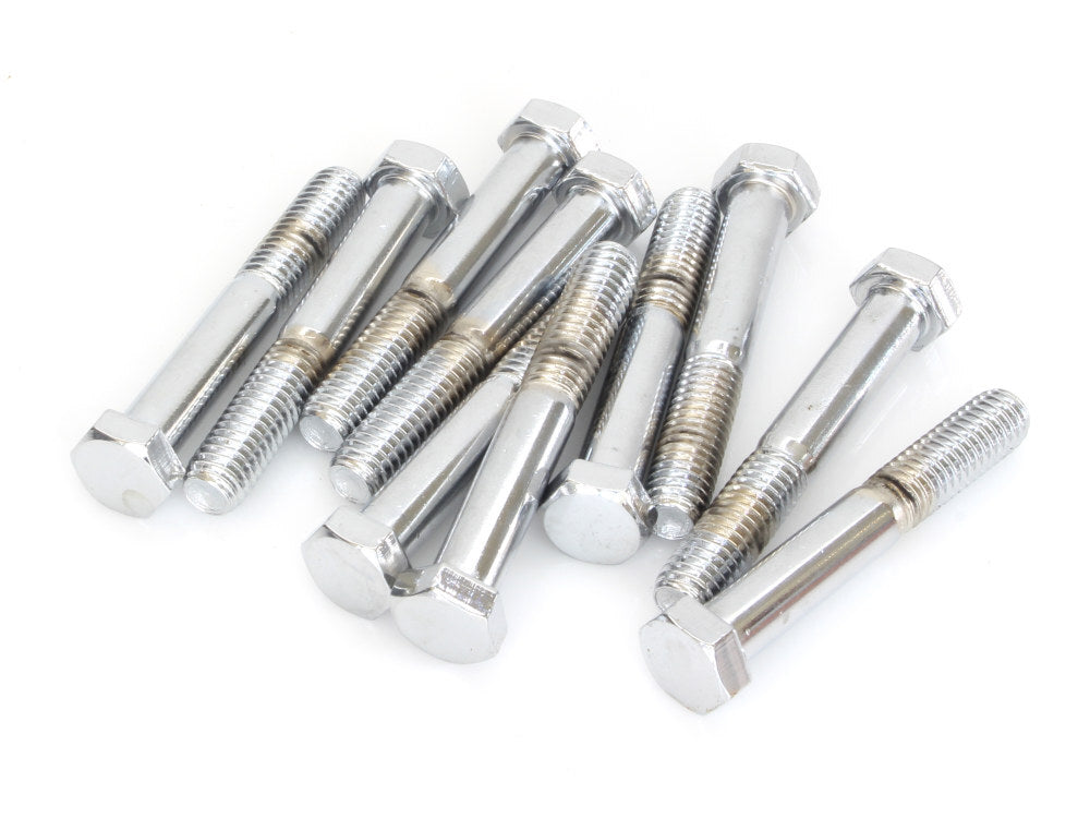 Colony Machine CM-HHC-686 3/8-16 x 2-1/2" UNC Hex Head Bolts Chrome (10 Pack)