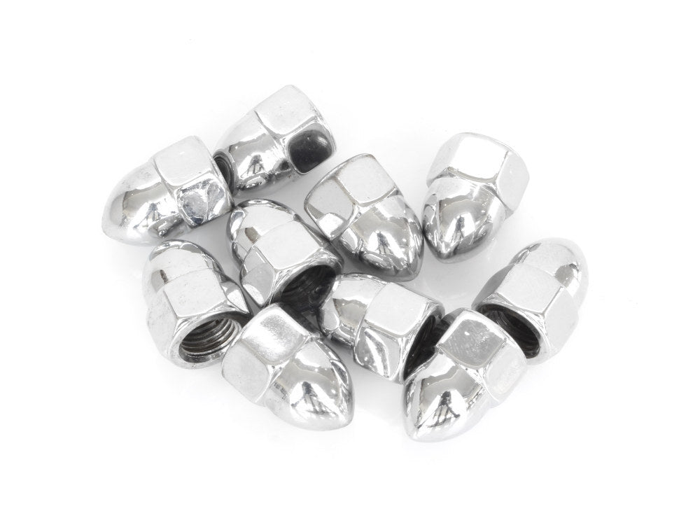 Colony Machine CM-PAN-155 7/16-20 UNF Acorn OEM Style Nuts Chrome (10 Pack)