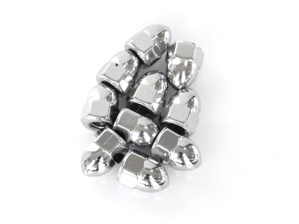 Colony Machine CM-PAN-159 1/4-20 UNC Acorn OEM Style Nuts Chrome (10 Pack)