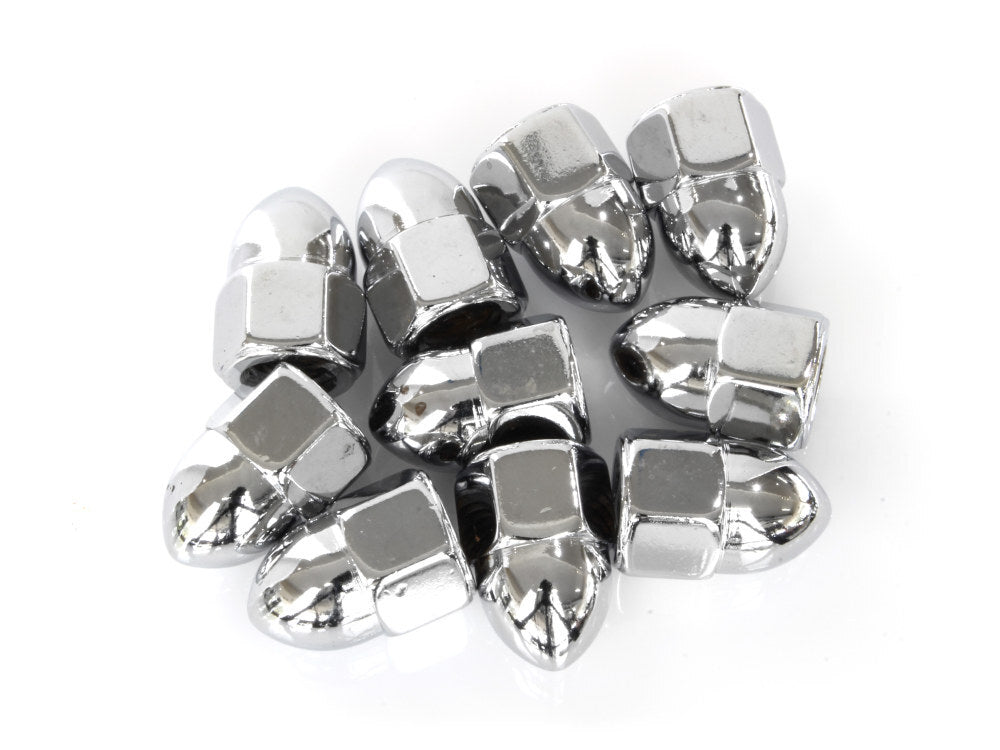 Colony Machine CM-PAN-161 3/8-16 UNC Acorn OEM Style Nuts Chrome (10 Pack)