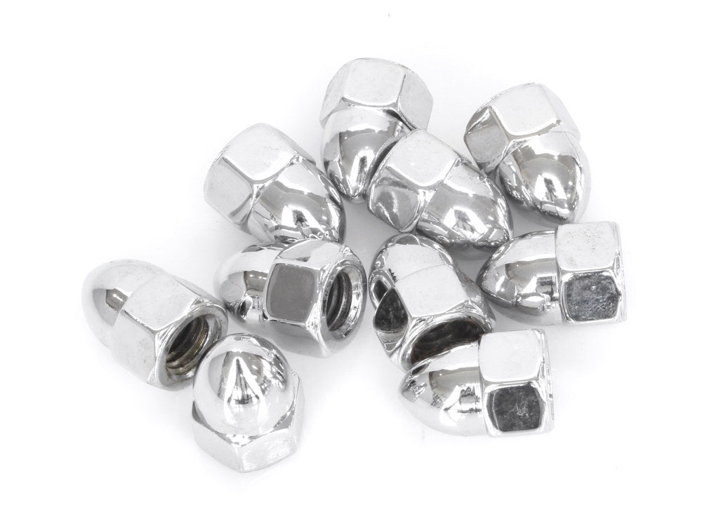 Colony Machine CM-PAN-162 7/16-14 UNC Acorn OEM Style Nuts Chrome (10 Pack)