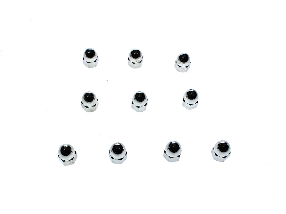 Colony Machine CM-PAN-163 1/2-13 UNC Acorn OEM Style Nuts Chrome (10 Pack)