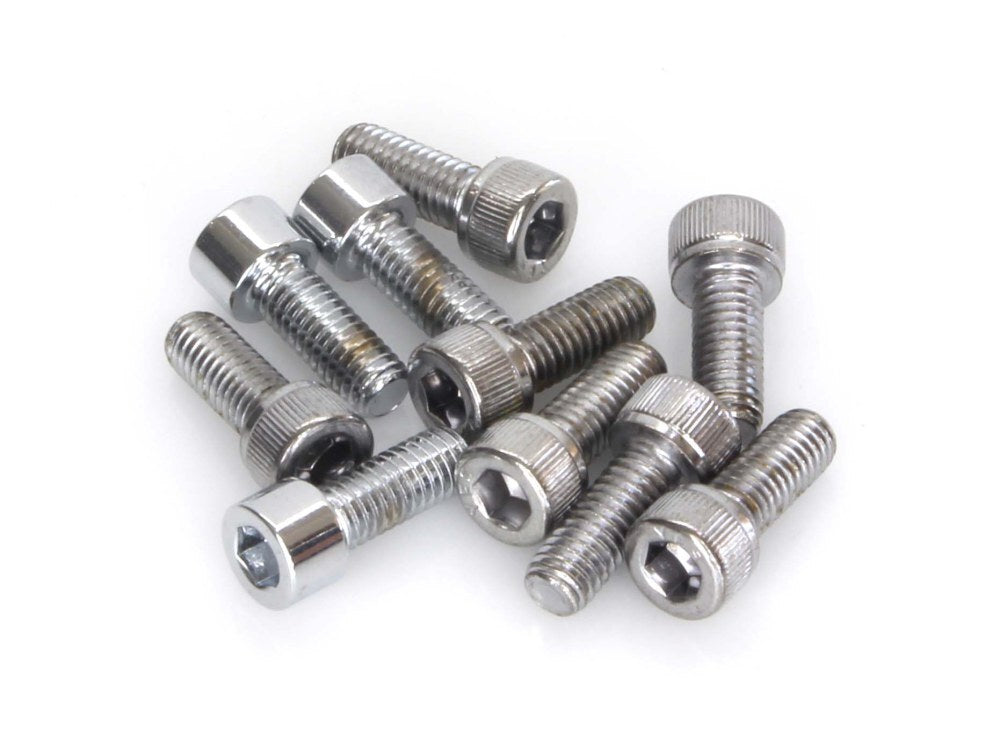 Colony Machine CM-PSHC-200 10-32 x 1/2" UNF Polished Socket Head Allen Bolts Chrome (10 Pack)