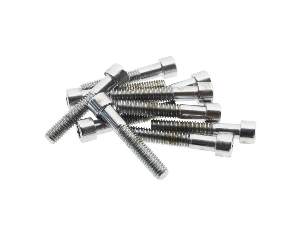 Colony Machine CM-PSHC-205 1/4-24 x 1-7/16" UNF Polished Socket Head Allen Bolts Chrome (10 Pack)