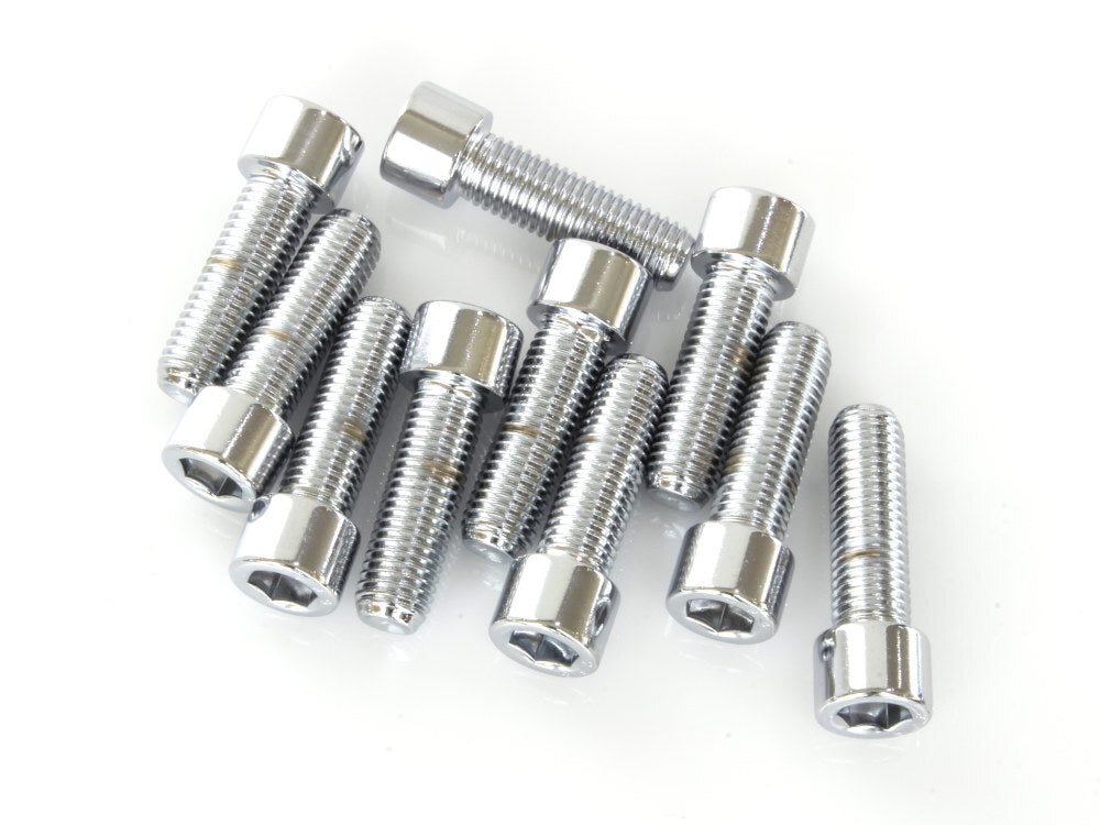 Colony Machine CM-PSHC-221 5/16-24 x 1" UNF Polished Socket Head Allen Bolts Chrome (10 Pack)