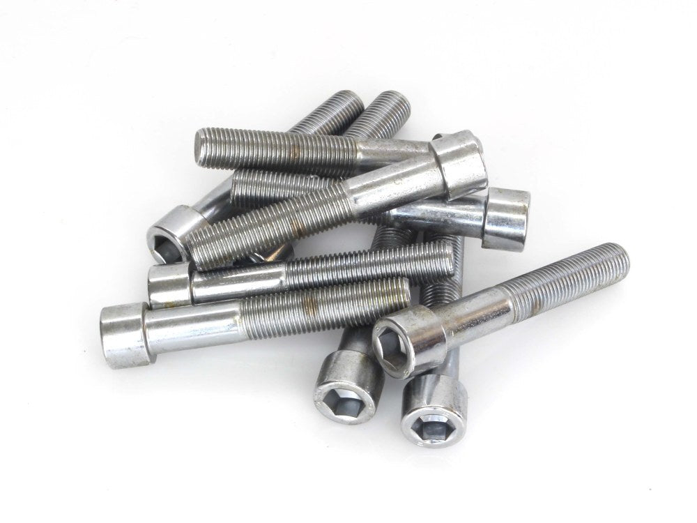 Colony Machine CM-PSHC-237 3/8-24 x 2-1/4" UNF Polished Socket Head Allen Bolts Chrome (10 Pack)