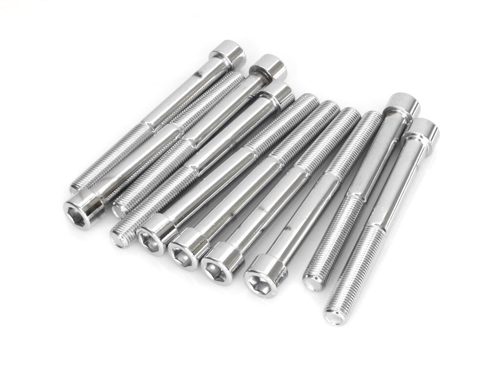 Colony Machine CM-PSHC-248 3/8-24 x 3.5" UNF Polished Socket Head Allen Bolts Chrome (10 Pack)