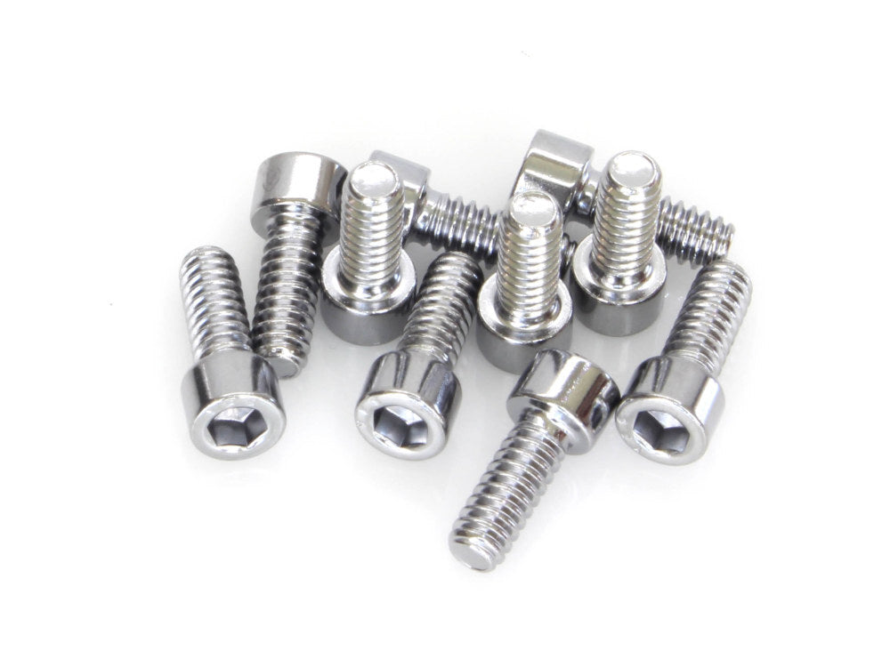 Colony Machine CM-PSHC-250 10-24 x 1/2" UNC Polished Socket Head Allen Bolts Chrome (10 Pack)