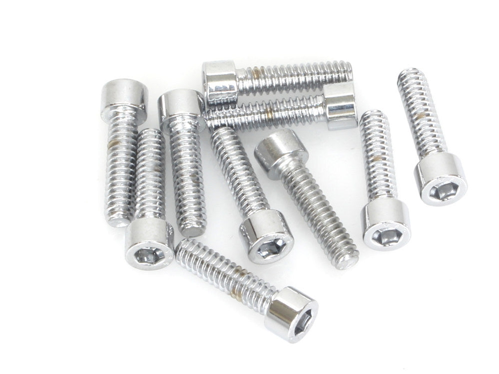 Colony Machine CM-PSHC-252 10-24 x 3/4" UNC Polished Socket Head Allen Bolts Chrome (10 Pack)