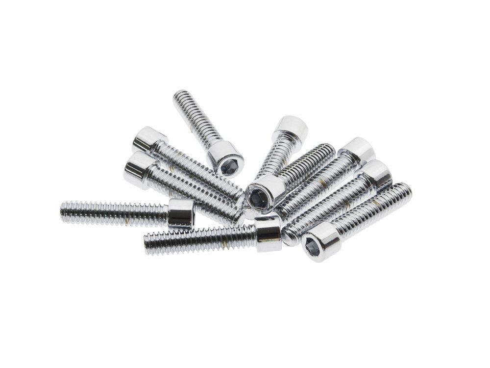 Colony Machine CM-PSHC-261 1/4-20 x 1-1/8" UNC Polished Socket Head Allen Bolts Chrome (10 Pack)