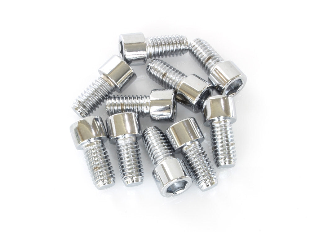 Colony Machine CM-PSHC-285 3/8-16 x 3/4" UNC Polished Socket Head Allen Bolts Chrome (10 Pack)