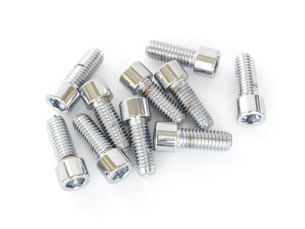 Colony Machine CM-PSHC-286 3/8-16 x 1" UNC Polished Socket Head Allen Bolts Chrome (10 Pack)