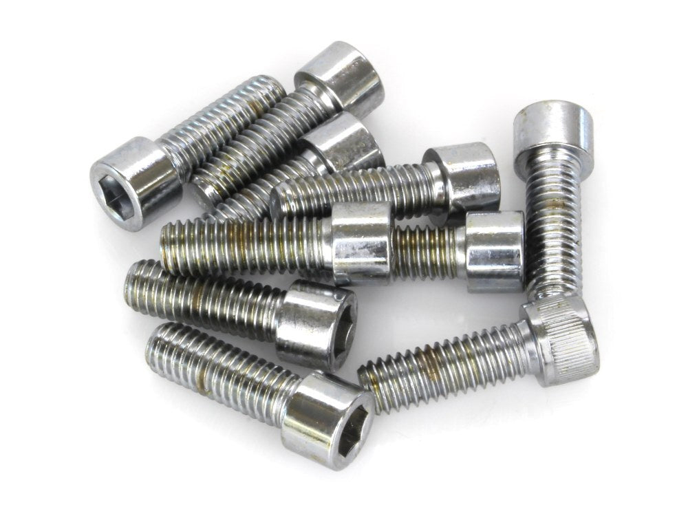 Colony Machine CM-PSHC-287 3/8-16 x 1-1/8" UNC Polished Socket Head Allen Bolts Chrome (10 Pack)