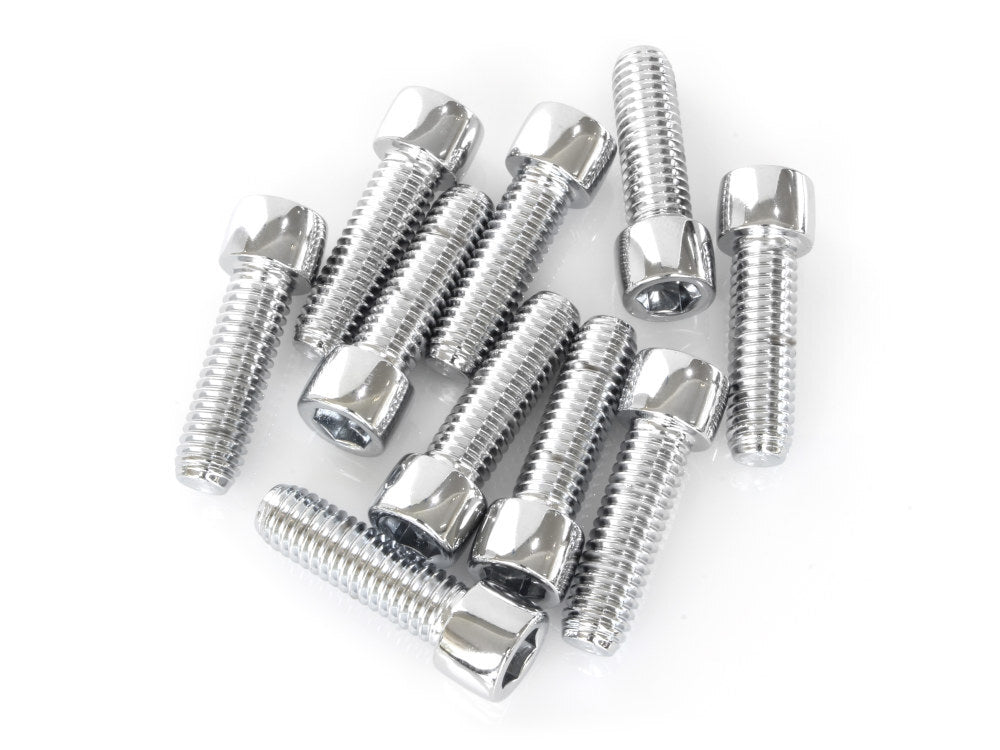 Colony Machine CM-PSHC-288 3/8-16 x 1-1/4" UNC Polished Socket Head Allen Bolts Chrome (10 Pack)