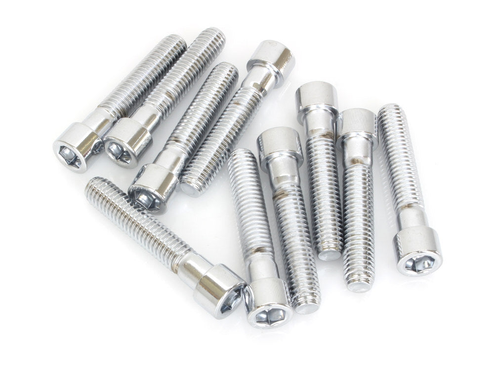 Colony Machine CM-PSHC-291 3/8-16 x 2" UNC Polished Socket Head Allen Bolts Chrome (10 Pack)