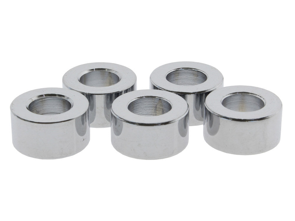 Colony Machine CM-SPC-023 3/8" x 3/8" Steel Spacer Chrome (5 Pack)