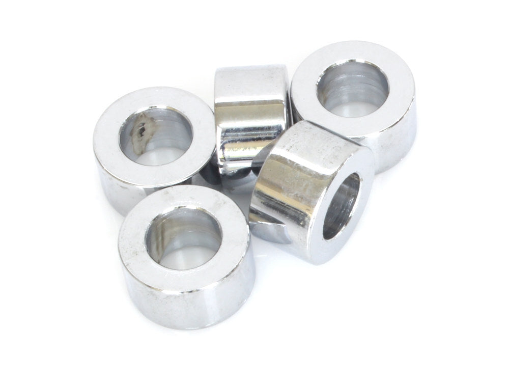 Colony Machine CM-SPC-030 1/2" x 1/2" Steel Spacer Chrome (5 Pack)