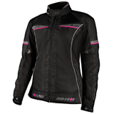 MotoDry 4 Seasons Black/Grey/Magenta Textile Womens Jacket