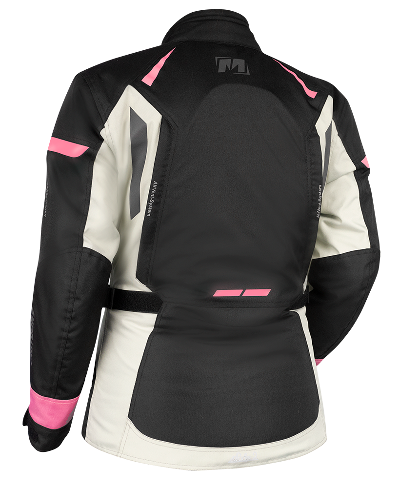 MotoDry Rallye 2 Adventure Black/Grey/Magenta Textile Womens Jacket