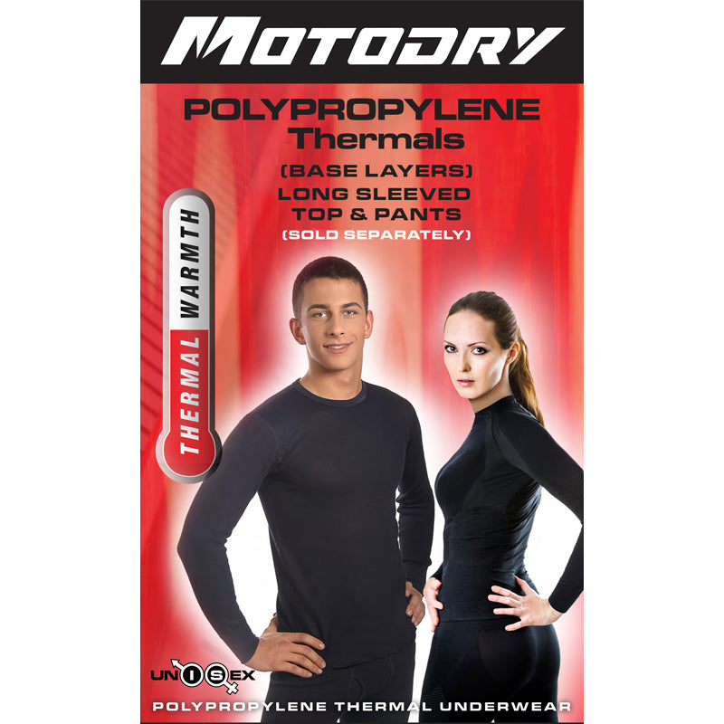 MotoDry Polypropylene Black Thermal Shirt