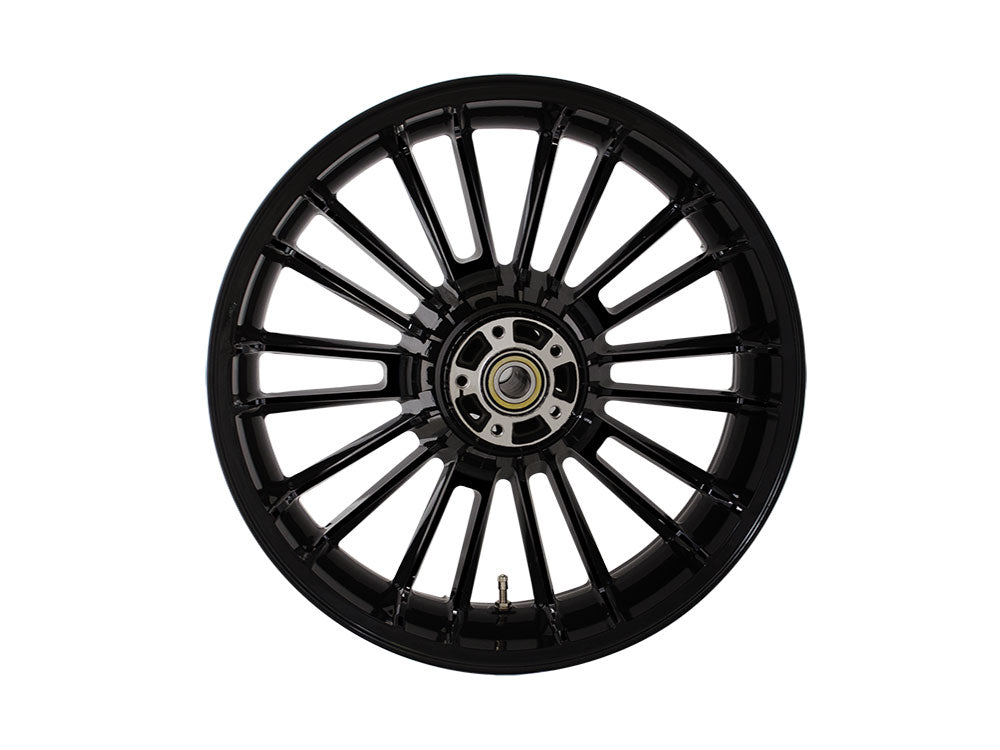 Coastal Moto COA-3D-ATL185BCABST 18" x 5.50" Wide Atlantic 3D Wheel w/Rear Hub Black Cut for Touring 09-Up w/ABS