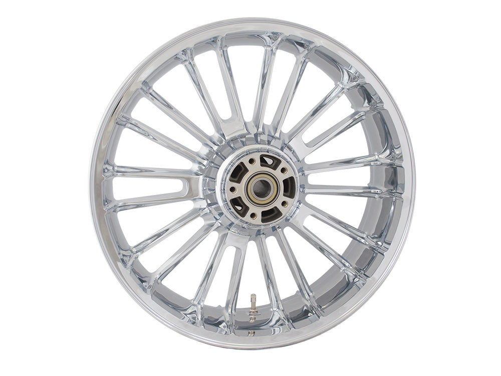 Coastal Moto COA-3D-ATL185CHABST 18" x 5.50" Wide Atlantic 3D Wheel w/Rear Hub Chrome for Touring 09-Up w/ABS