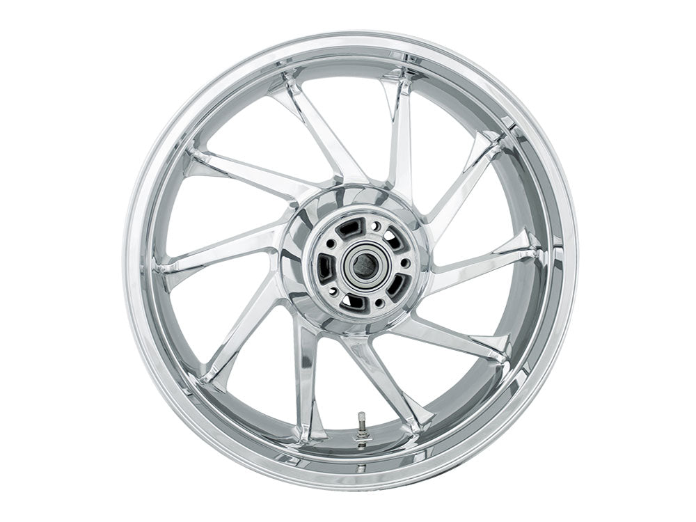 Coastal Moto COA-3D-HUR185CHABST 18" x 5.50" Wide Hurricane 3D Wheel w/Rear Hub Chrome for Touring 09-Up w/ABS