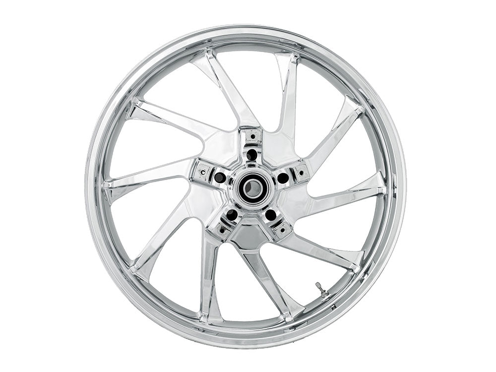 Coastal Moto COA-3D-HUR213CHABST 21" x 3.50" Wide Hurricane 3D Wheel w/Front Hub Chrome for Touring 08-Up w/ABS