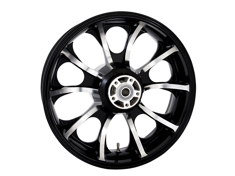 Coastal Moto COA-3D-LGO185BCABST 18" x 5.50" Wide Largo 3D Wheel w/Rear Hub Black Cut for Touring 09-Up w/ABS