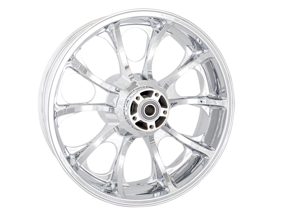 Coastal Moto COA-3D-LGO185CHABST 18" x 5.50" Wide Largo 3D Wheel w/Rear Hub Chrome for Touring 09-Up w/ABS